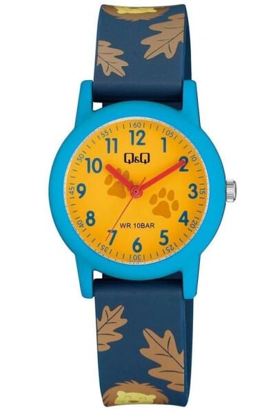 Q&Q V23A-004VY Aslan Pati Desenli Çocuk Kol Saati