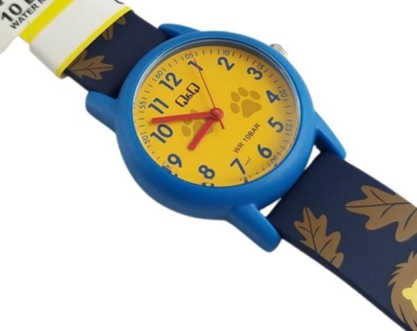 Q&Q V23A-004VY Aslan Pati Desenli Çocuk Kol Saati