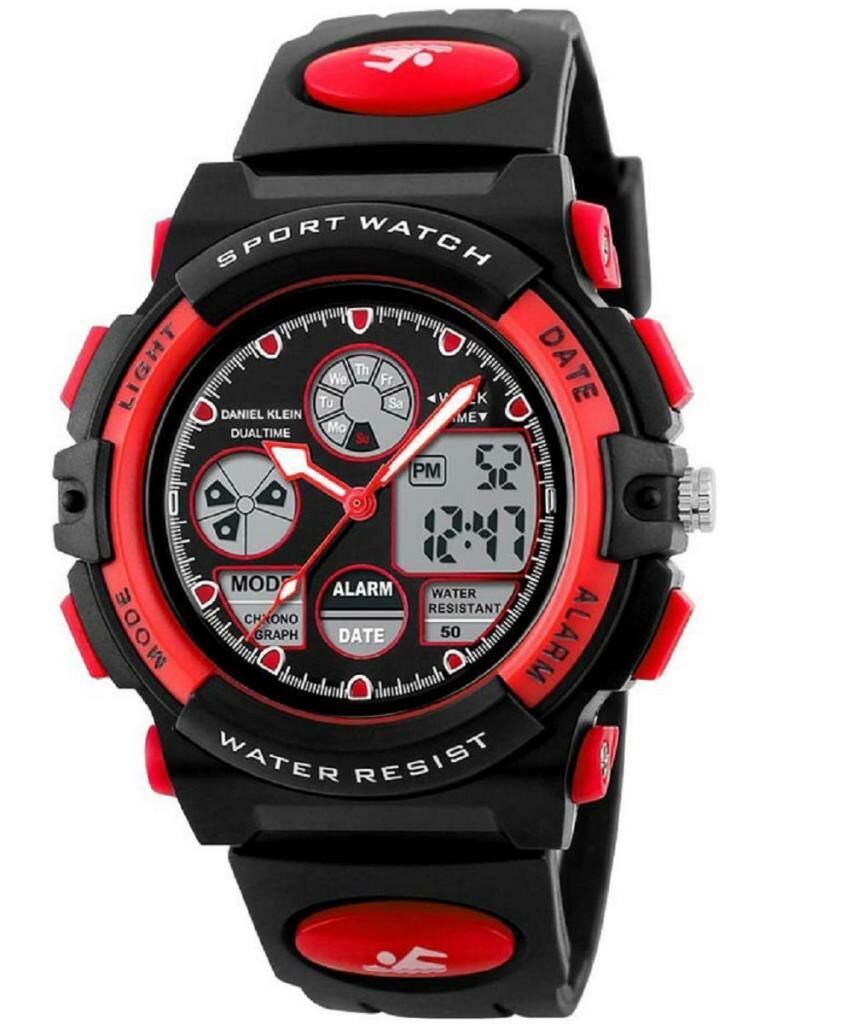 Daniel Klein DK-1163-2 10-14 Yaş için Alarm ve Kronometreli Analog Digital Çocuk Kol Saati