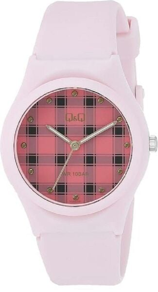 Q&Q VQ86J051Y Ekose Desenli Çocuk Kol Saati