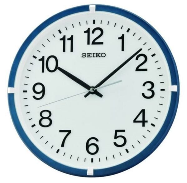 Seiko QXA652L Klasik Tasarım Beyaz Kadranlı Plastik Kasa Duvar Saati