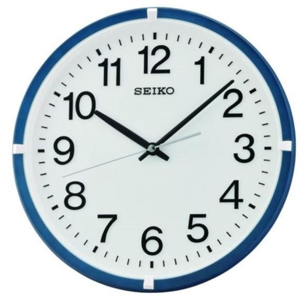 Seiko QXA652L Klasik Tasarım Beyaz Kadranlı Plastik Kasa Duvar Saati