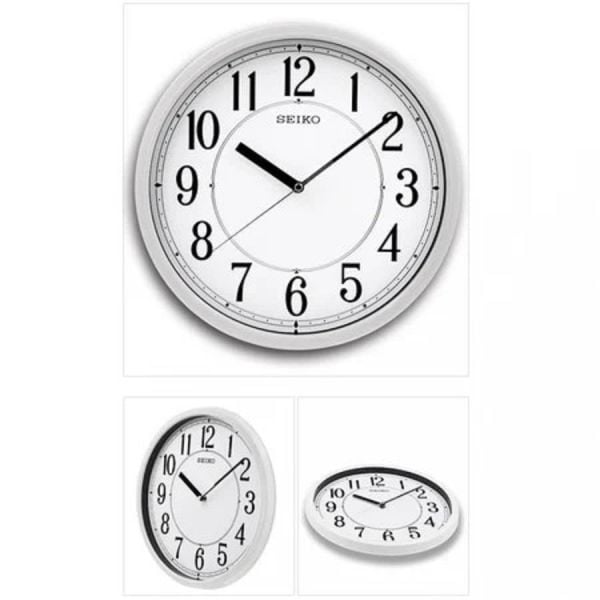Seiko QXA756H Beyaz Renkli Plastik Kasa Quartz Mekanizmalı Duvar Saati