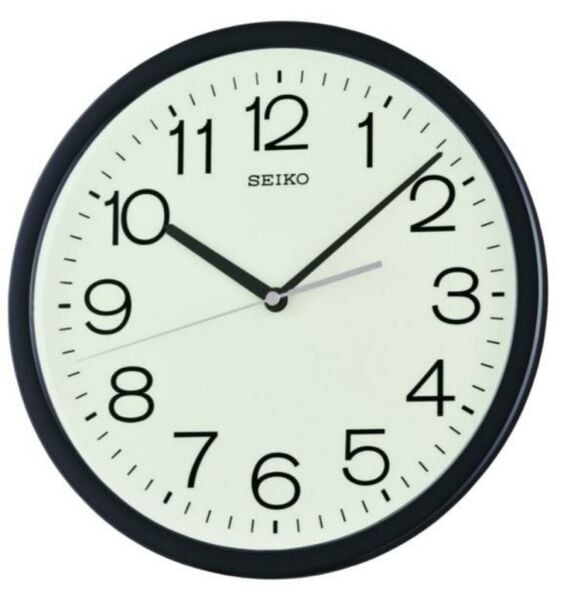 Seiko QXA847K Siyah Renkli Plastik Kasa Quartz Mekanizmalı Duvar Saati