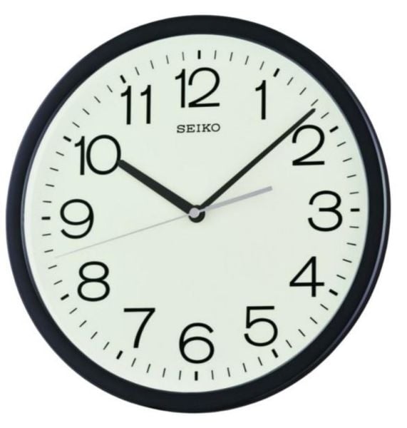 Seiko QXA847K Siyah Renkli Plastik Kasa Quartz Mekanizmalı Duvar Saati