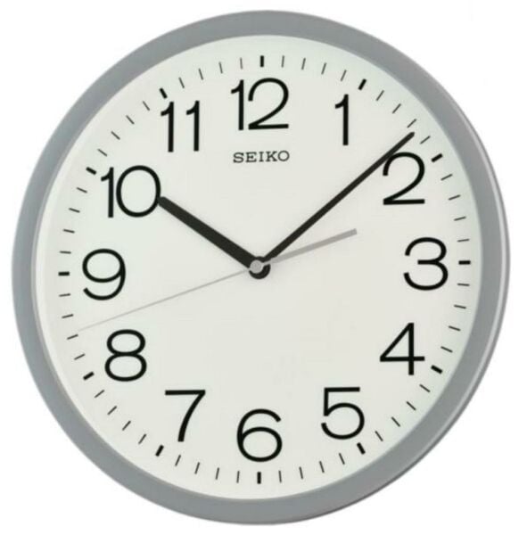 Seiko QXA847N Gri Renkli Plastik Kasa Quartz Mekanizmalı Duvar Saati