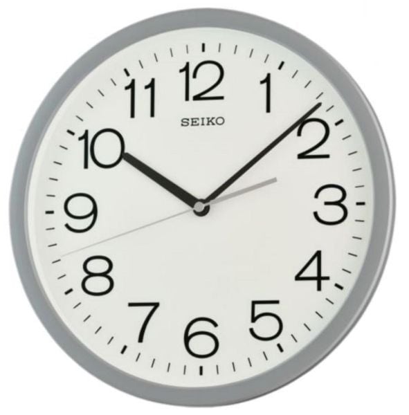Seiko QXA847N Gri Renkli Plastik Kasa Quartz Mekanizmalı Duvar Saati