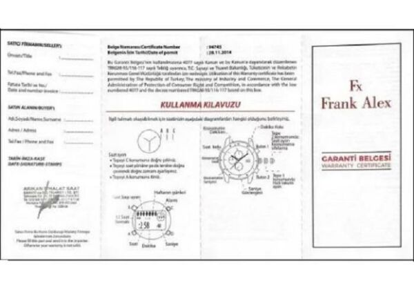 Frank Alex FA.12540H.02 Erkek Kol Saati