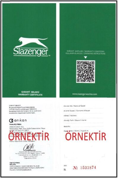 Slazenger SL.09.1865.2.05 Erkek Kol Saati
