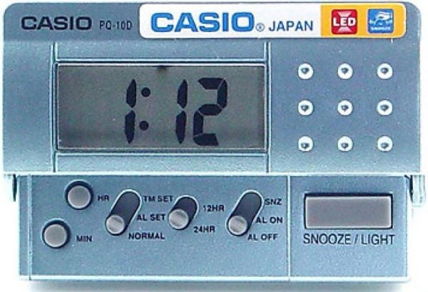 Casio PQ-10D-2RDF Alarmlı Led Masa Saati