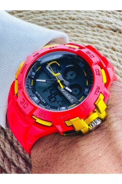 Jaga AD1154-OGKG Analog-Dijital Genç Kol Saati