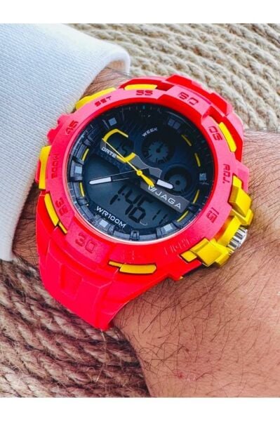 Jaga AD1154-OGKG Analog-Dijital Genç Kol Saati