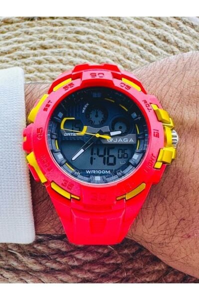 Jaga AD1154-OGKG Analog-Dijital Genç Kol Saati
