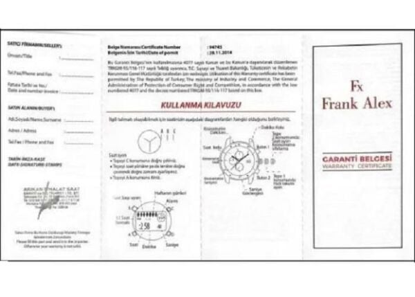 Frank Alex FA.12600H.04 Erkek Kol Saati