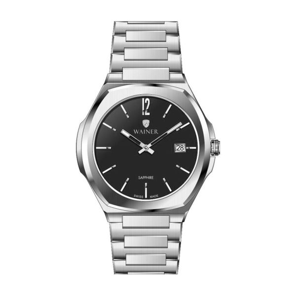 Wainer WA.10240-A Safir Cam Takvimli Erkek Kol Saati