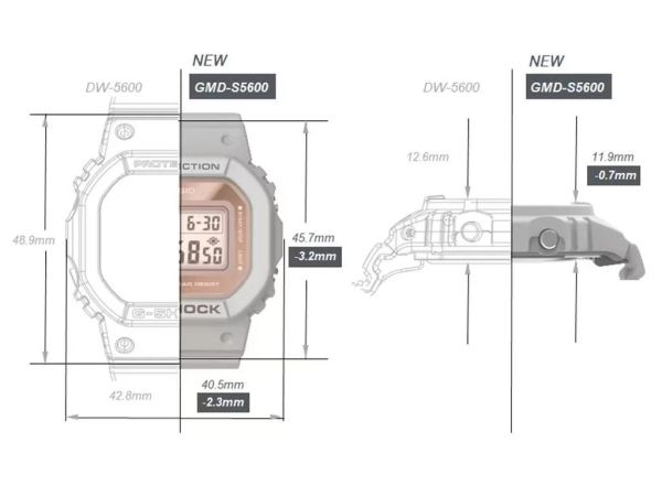 Casio G-Shock GMD-S5600-7DR Kol Saati
