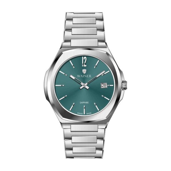 Wainer WA.10240-C Safir Cam Takvimli Erkek Kol Saati
