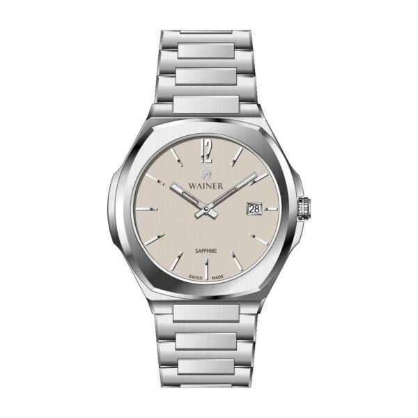 Wainer WA.10240-D Safir Cam Takvimli Erkek Kol Saati