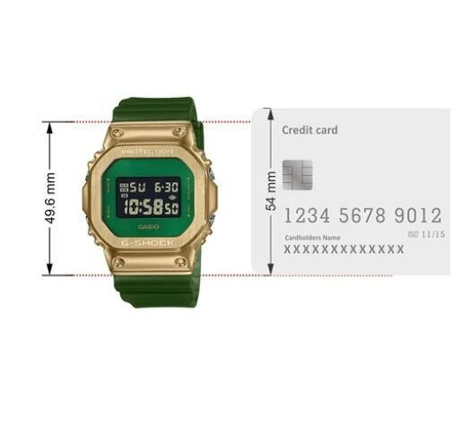 Casio GM-5600CL-3DR Metal Çerçeve Kol Saati