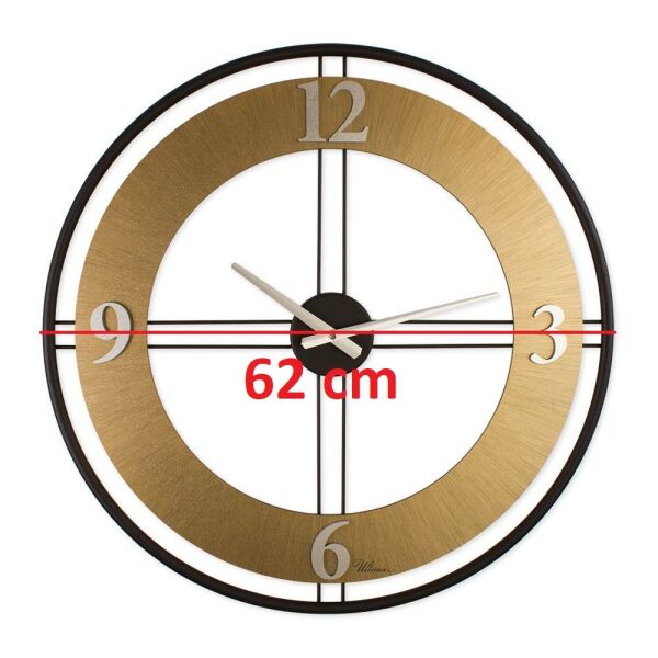 Regal Ultima 3616 BG Çift Sıralı Ahşap/Metal Kasalı Duvar Saati