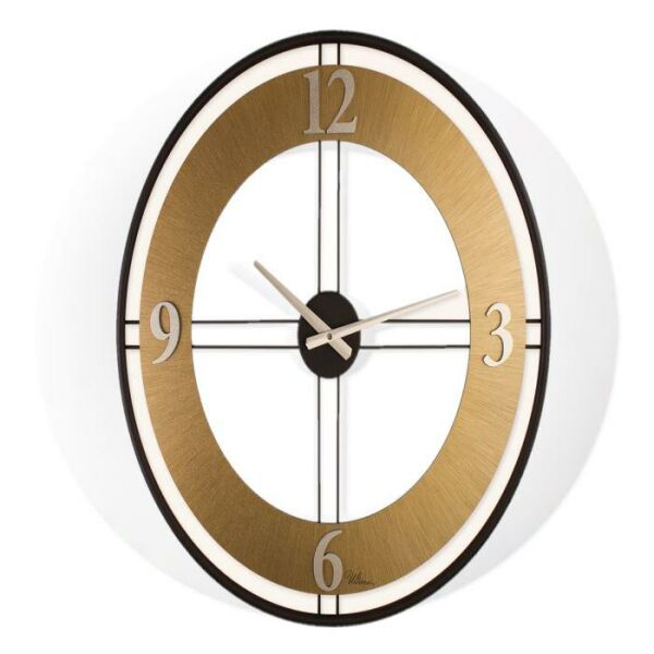 Regal Ultima 3616 BG Çift Sıralı Ahşap/Metal Kasalı Duvar Saati