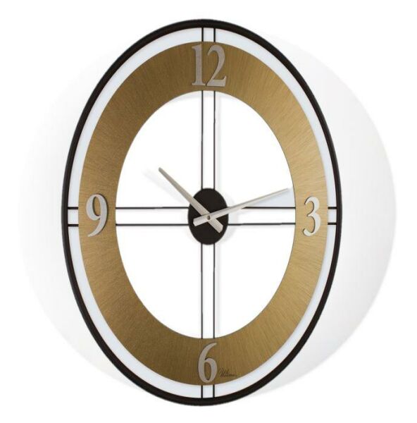 Regal Ultima 3616 BG Çift Sıralı Ahşap/Metal Kasalı Duvar Saati