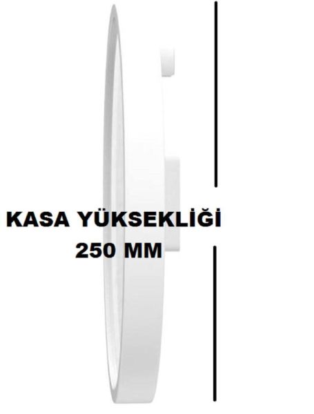 Casio IQ-05-7DF Beyaz Oval Analog Duvar Saati