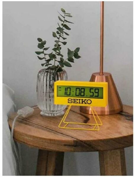 Seiko QHL083Y Alarmlı Kronometreli Geri Sayım Sayaçlı Dijital Masa ve Duvar Saati