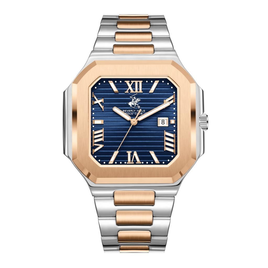 Beverly Hills Polo Club BP3845X.590 Seramik Safir Kaplamalı Paslanmaz Çelik 10 atm Erkek Kol Saati