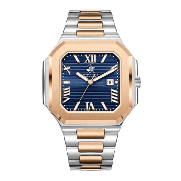 Beverly Hills Polo Club BP3845X.590 Seramik Safir Kaplamalı Paslanmaz Çelik 10 atm Erkek Kol Saati