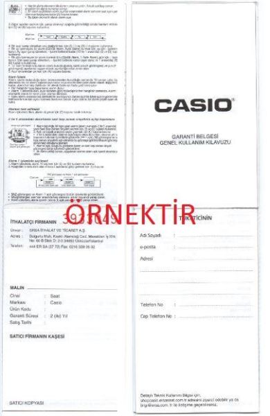 Casio TQ-362-1BDF Masa Saati