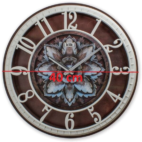 Klik Hısar-Lotus Çiçek Desenli Ev Ofis Duvar Saati