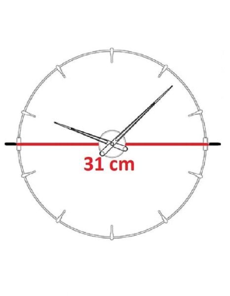 Klik Alfa Gri Ev İşyeri Ofis Duvar Saati