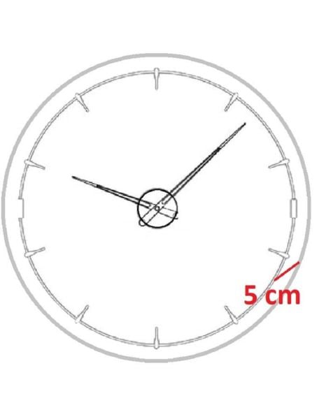 Klik Alfa Gri Ev İşyeri Ofis Duvar Saati