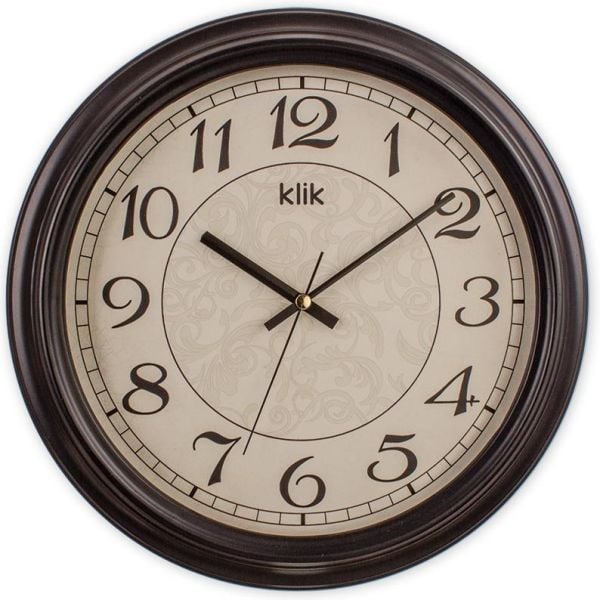 Klik Alfa Siyah Ev İşyeri Ofis Duvar Saati