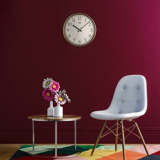 Klik Slim Gold Ev Ofis Duvar Saati