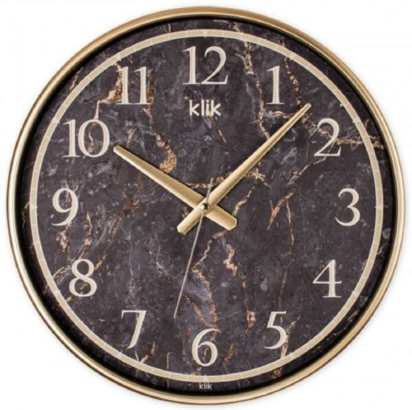 Klik Sımplex G3 Göreme Mermeri Desenli Ev Ofis Duvar Saati