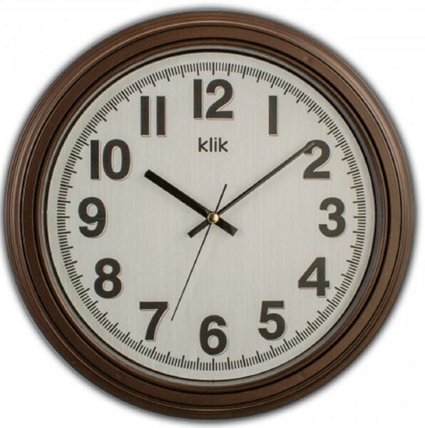 Klik Auris Kahverengi Ev İşyeri Ofis Duvar Saati