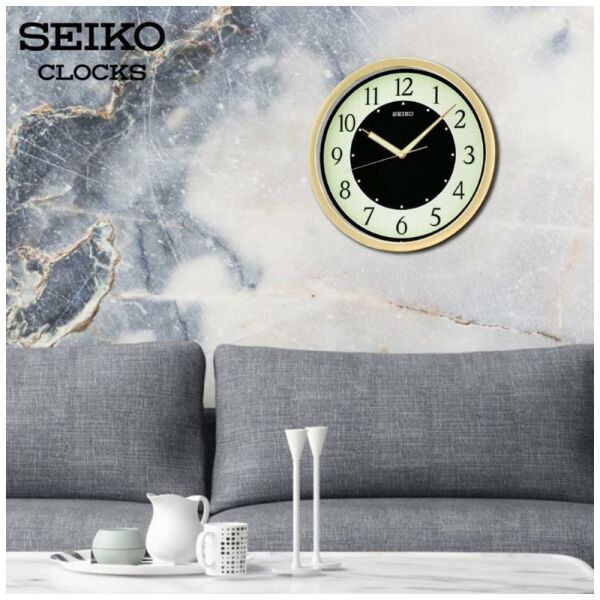 Seiko QXA472G Sessiz Saniye LumiBrite® Dekoratif Duvar Saati