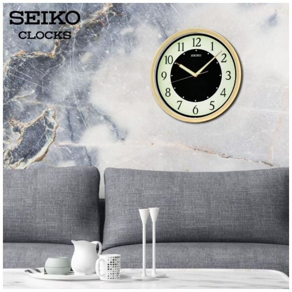 Seiko QXA472G Sessiz Saniye LumiBrite® Dekoratif Duvar Saati