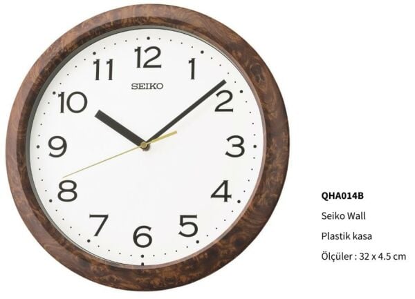 Seiko QHA014B Analog Dekoratif Duvar Saati