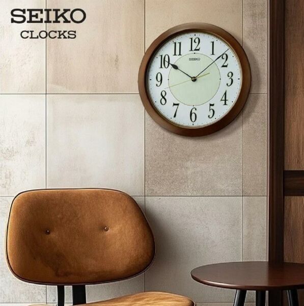 Seiko QXA824B Sessiz Saniye Parlak İbre ve İndeksli Dekoratif Duvar Saati
