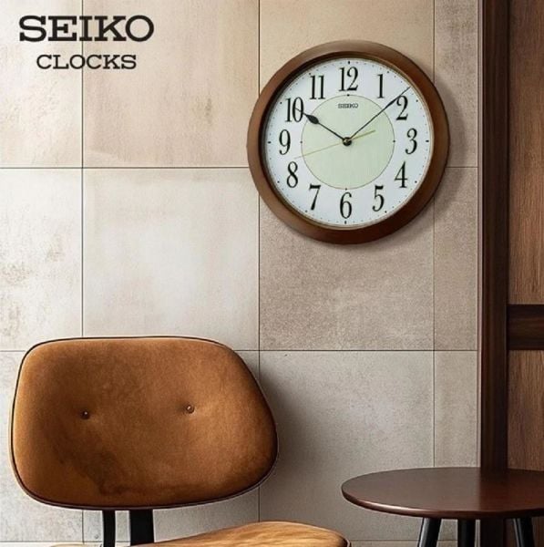 Seiko QXA824B Sessiz Saniye Parlak İbre ve İndeksli Dekoratif Duvar Saati