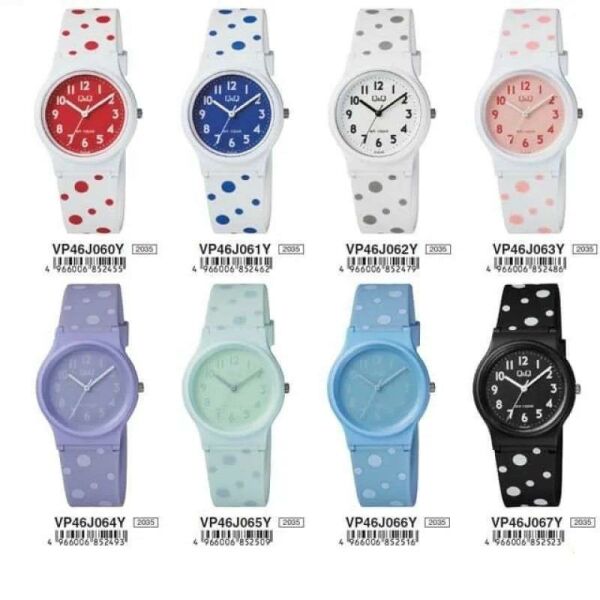 Q&Q VP46J061Y Mavi Puanlı Çocuk Kol Saati