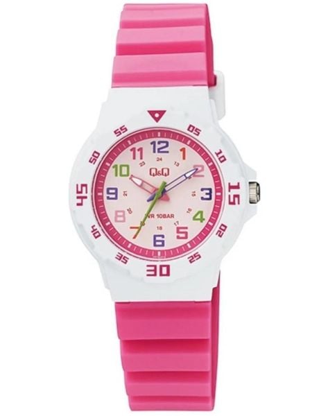 Q&Q VR19J012Y Renkli Rakamlı Çocuk Kol Saati