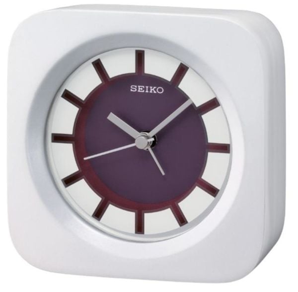 Seiko Clocks QXE028R Ahşap Kasa Alarmlı Masa Saati