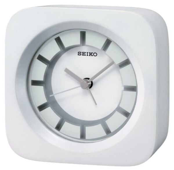 Seiko Clocks QXE028W Ahşap Kasa Alarmlı Masa Saati