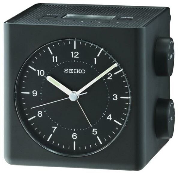Seiko Clocks QHE112K Radyolu Alarmlı Fosforlu Masa Saati