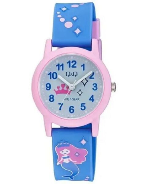 Q&Q V23A-019VY Quartz Denizkızı Desenli Çocuk Kol Saati