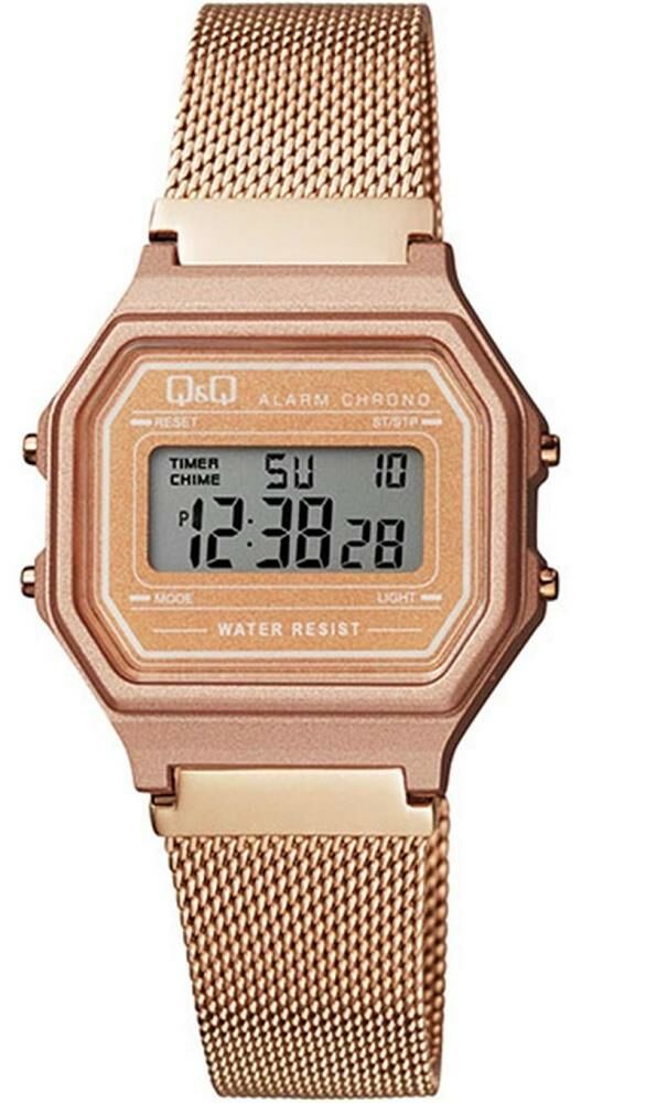 Q&Q M173J030Y Kronometreli Alarmlı Işıklı Kadın Kol Saati